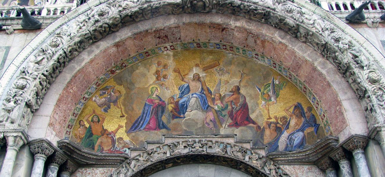Собор Святого Марка (Венеция) мозаика фасада (явление Христа Судии)