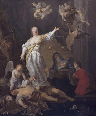 Метсю, Габриэль. Триумф Правосудия. Около 1655-1660. Холст, масло. Королевская галерея Маурицхёйс, Гаага